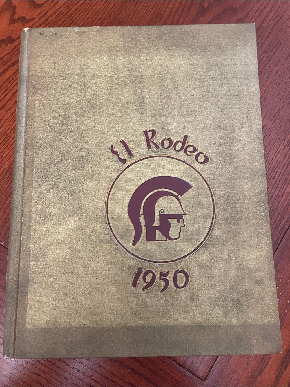 Vintage 1950 El Rodeo USC Yearbook with Trojan Emblem